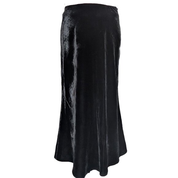 NWT Banana Republic Black Velvet Slip Skirt - Sz S - Picture 1 of 10